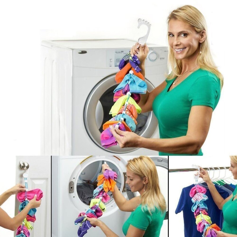 Socks Drying Rope Storage Laundry Divider Organizer Saver Drying Clothesline Rope Washing Machine Drying Socks Line Laundry Tool