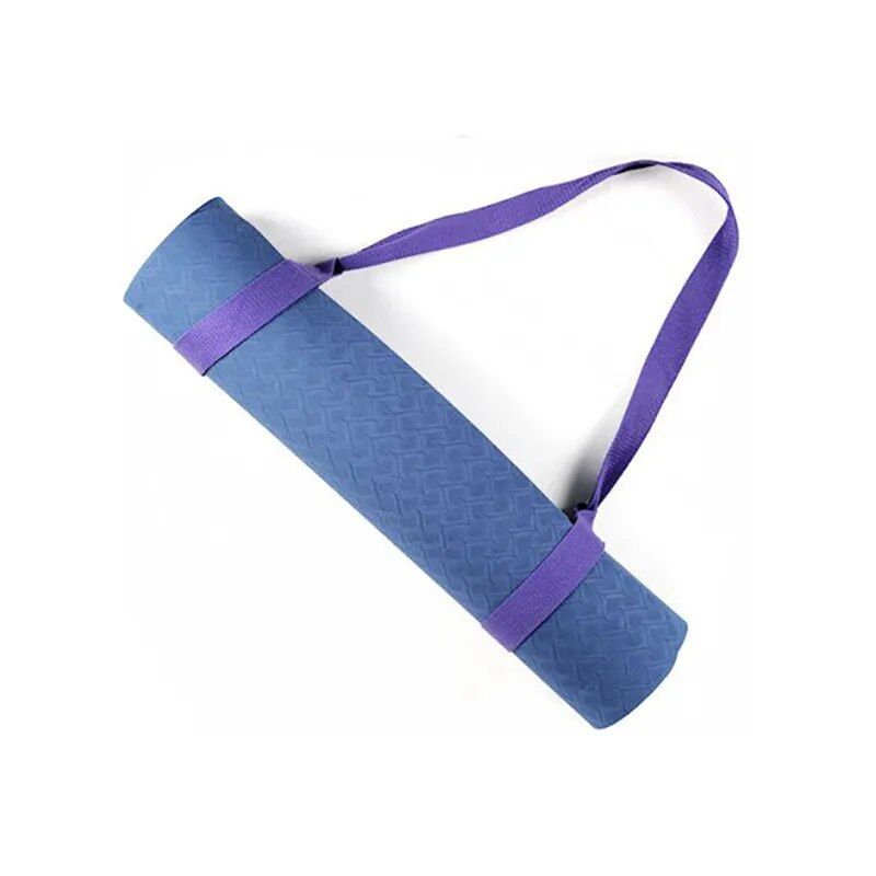 Adjustable Cotton Yoga Mat Shoulder Strap & Exercise Stretch Belt 