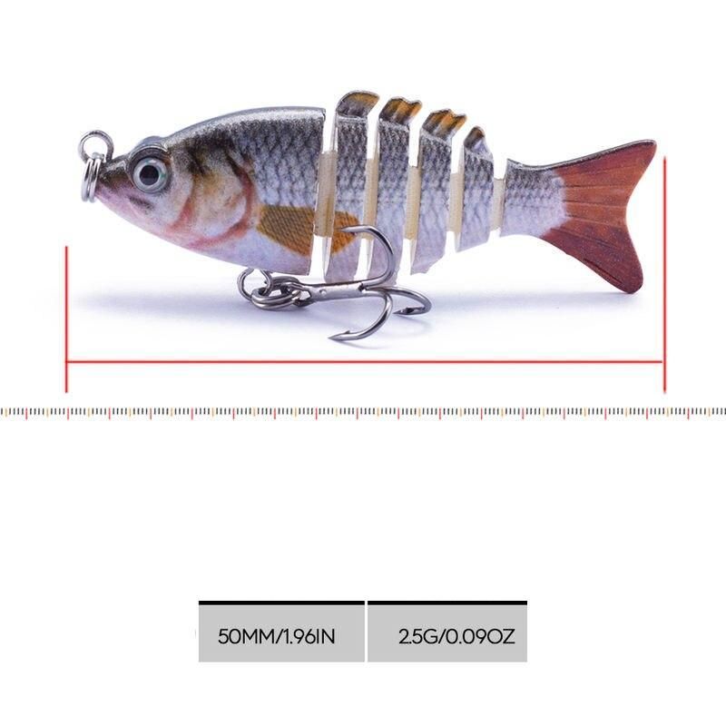 Compact 5cm 2.5g Jointed Swimbait 