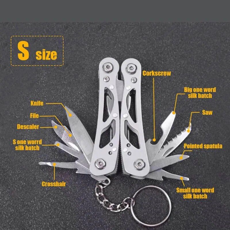 Compact Folding Multi-Tool with Pliers & Stainless Steel Blade 