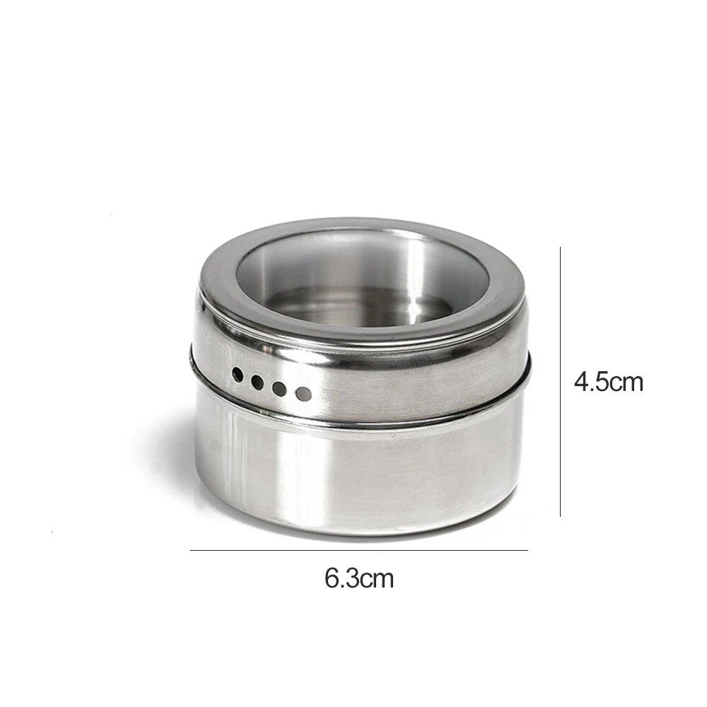 Compact Stainless Steel Spice Jar for Outdoor Cooking and Picnics Color: silver 