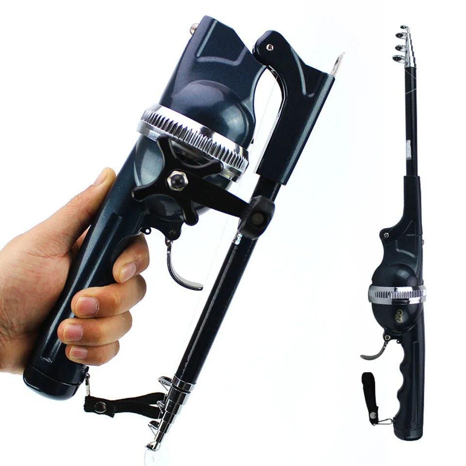 Compact Telescopic Fishing Rod & Reel Combo 134cm 