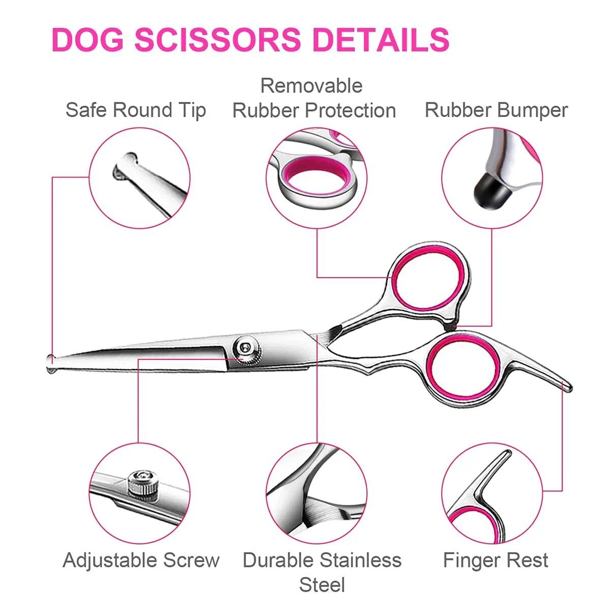 Deluxe Dog Grooming Scissors Set 