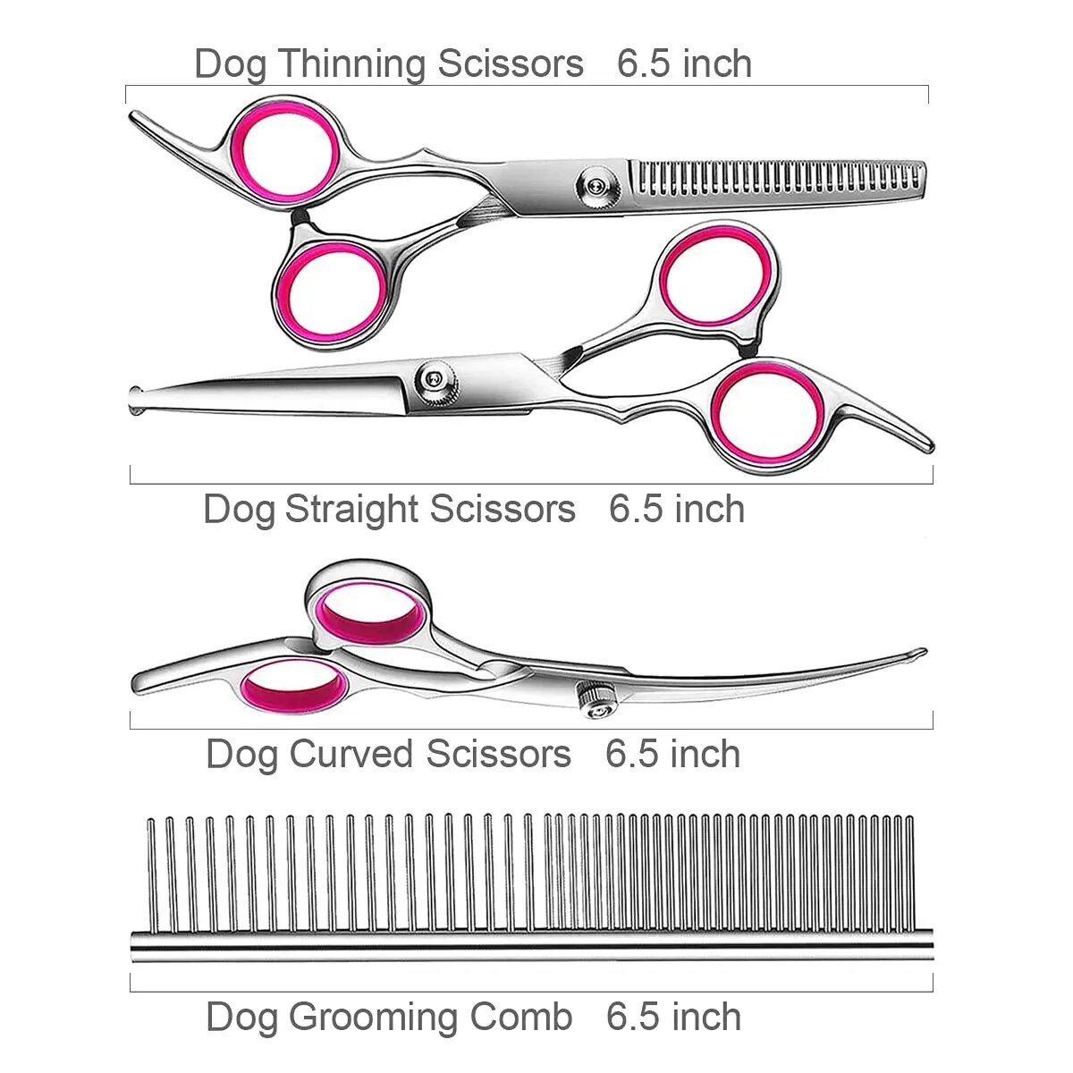 Deluxe Dog Grooming Scissors Set 