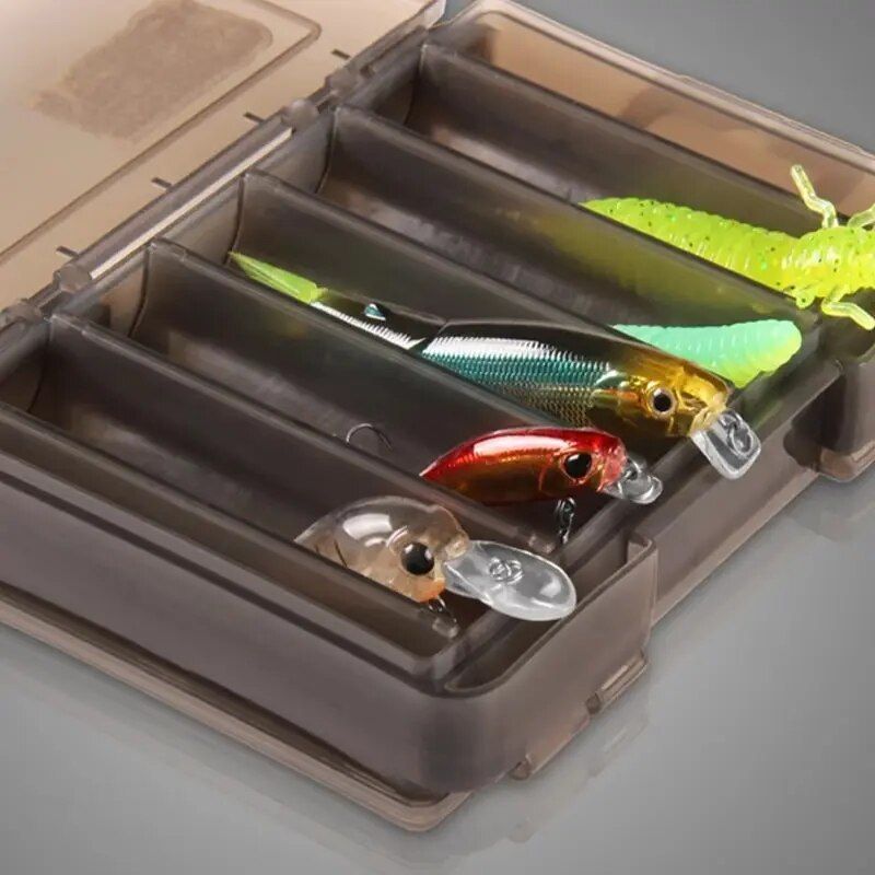 Double-Sided 12-Compartment Fishing Tackle Box: Durable, Multi-Functional Organizer for Anglers 