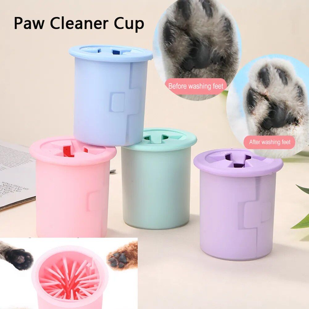 Easy Clean Pet Paw Washer Cup: Soft Silicone Dog & Cat Foot Cleaning Tool 