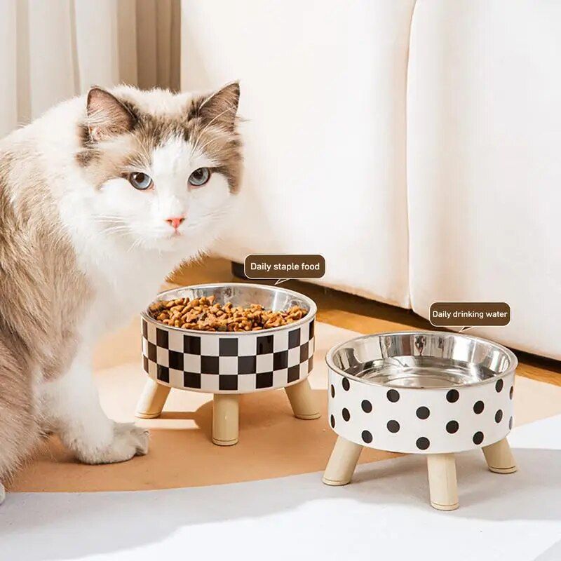 Elevated Comfort Cat & Small Dog Feeding Bowl 