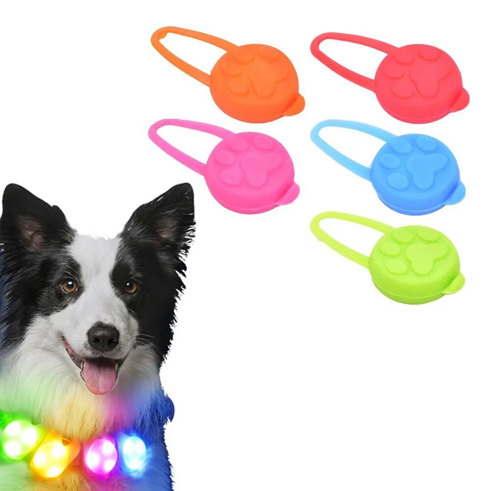 LED Safety Pet Collar Pendant - Luminous Glow Light for Dogs and Cats 