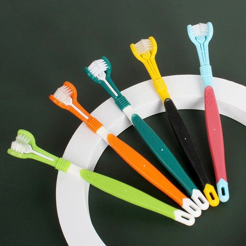 Multi-Angle Pet Toothbrush for Dogs & Cats 