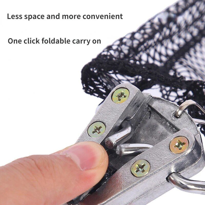 Portable Aluminum Triangular Fishing Net - Collapsible & Retractable 