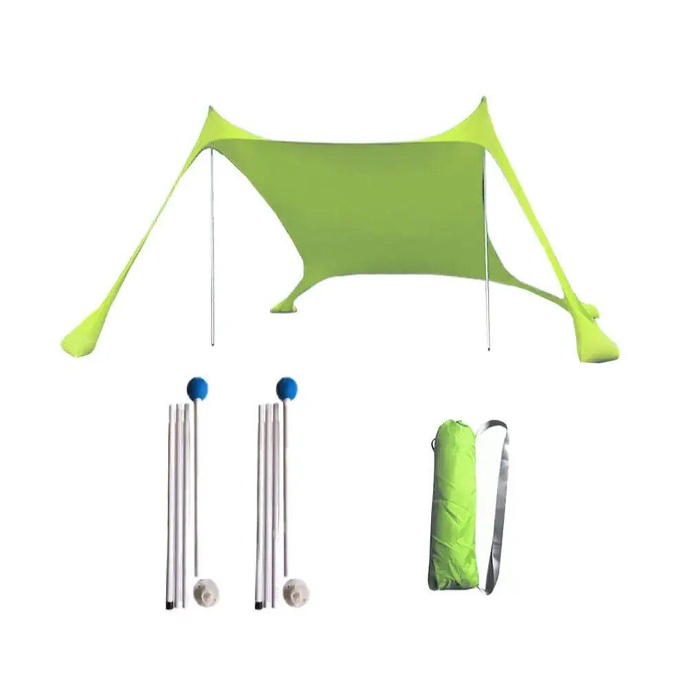 Portable Family Beach Sunshade Tent with UV Protection and Easy Setup 