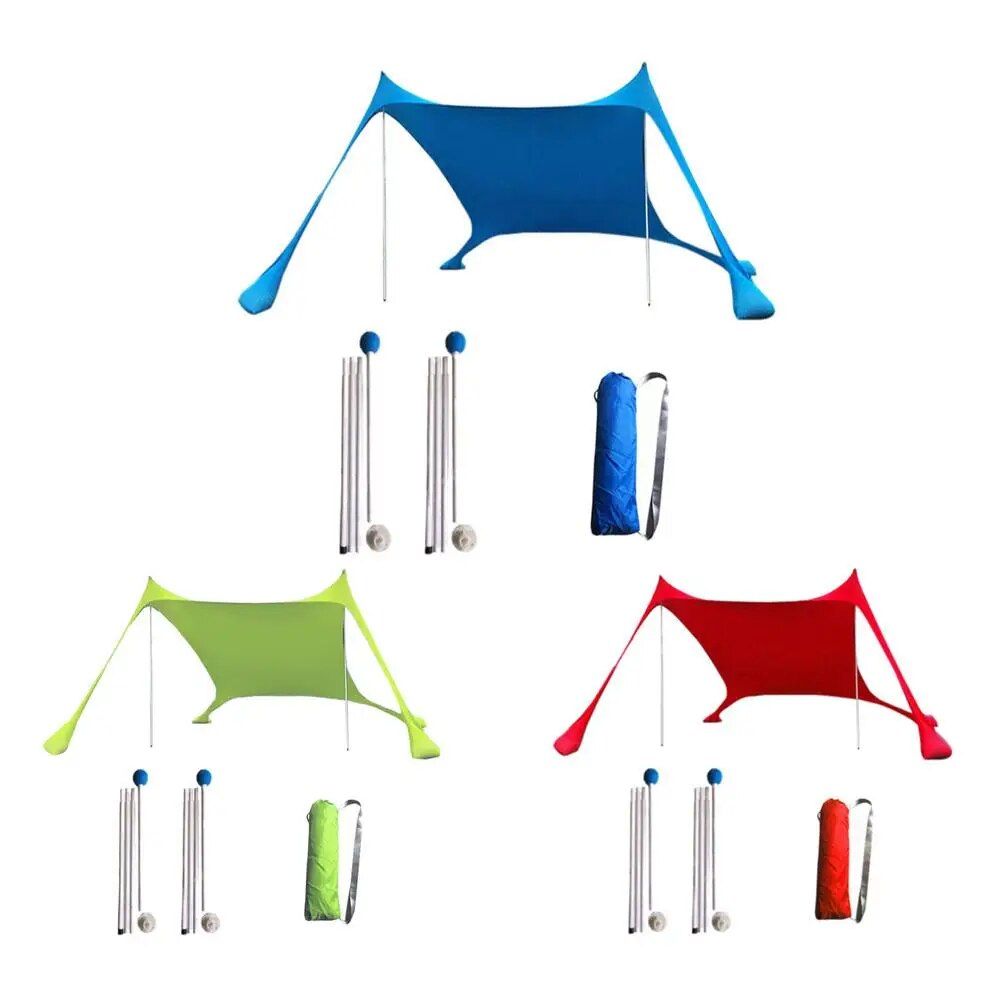 Portable Family Beach Sunshade Tent with UV Protection and Easy Setup 
