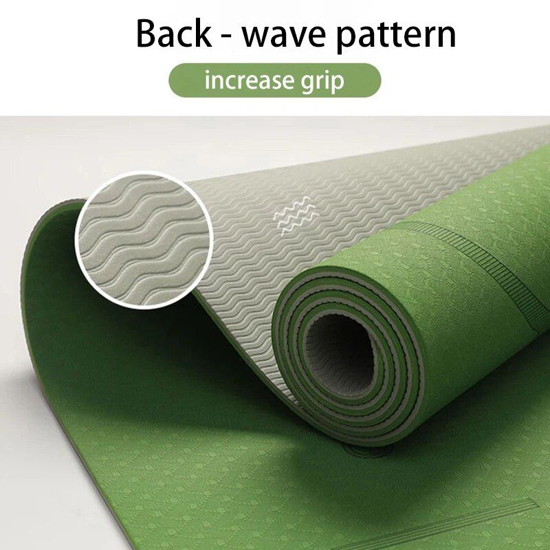 Premium TPE Double Layer Non-Slip Yoga Mat - Ideal for Gymnastics, Pilates & Fitness 