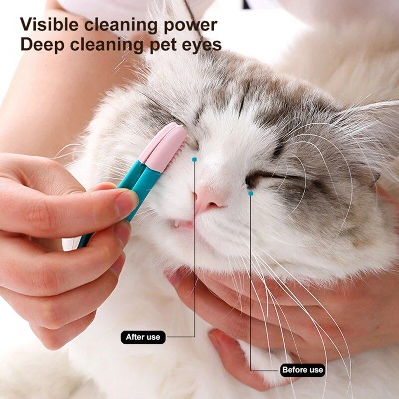 Soft Silicone Eye Comb Brush for Gentle Pet Tear Stain Removal 
