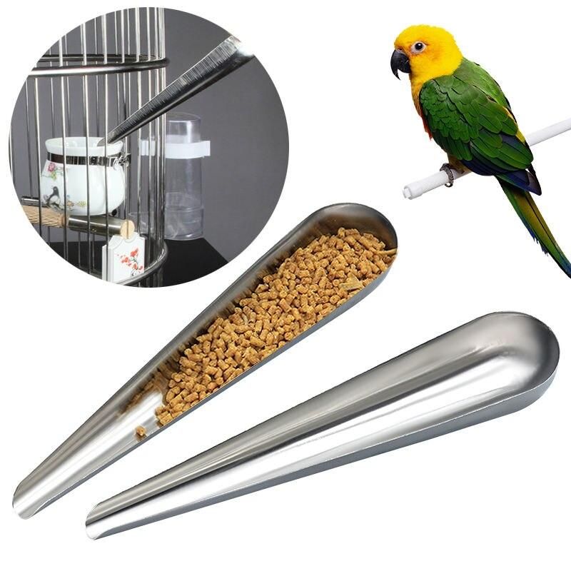 Stainless Steel Parrot Food Spoon 