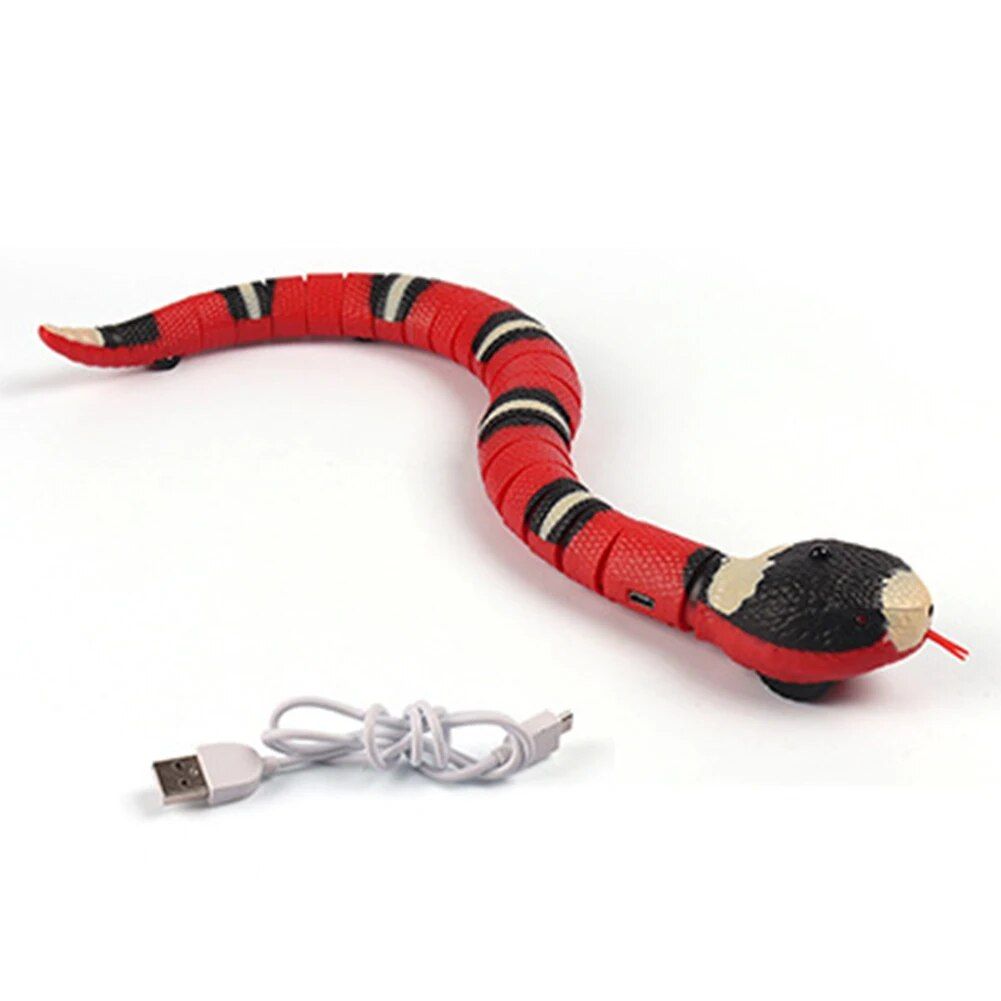 USB Rechargeable Smart Sensing Snake Toy for Cats 