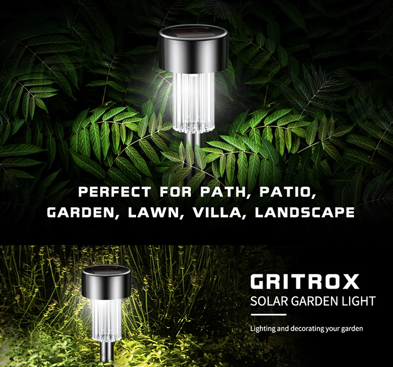 30-Pack Solar LED Outdoor Lights for Gardens, Pathways & Patios 