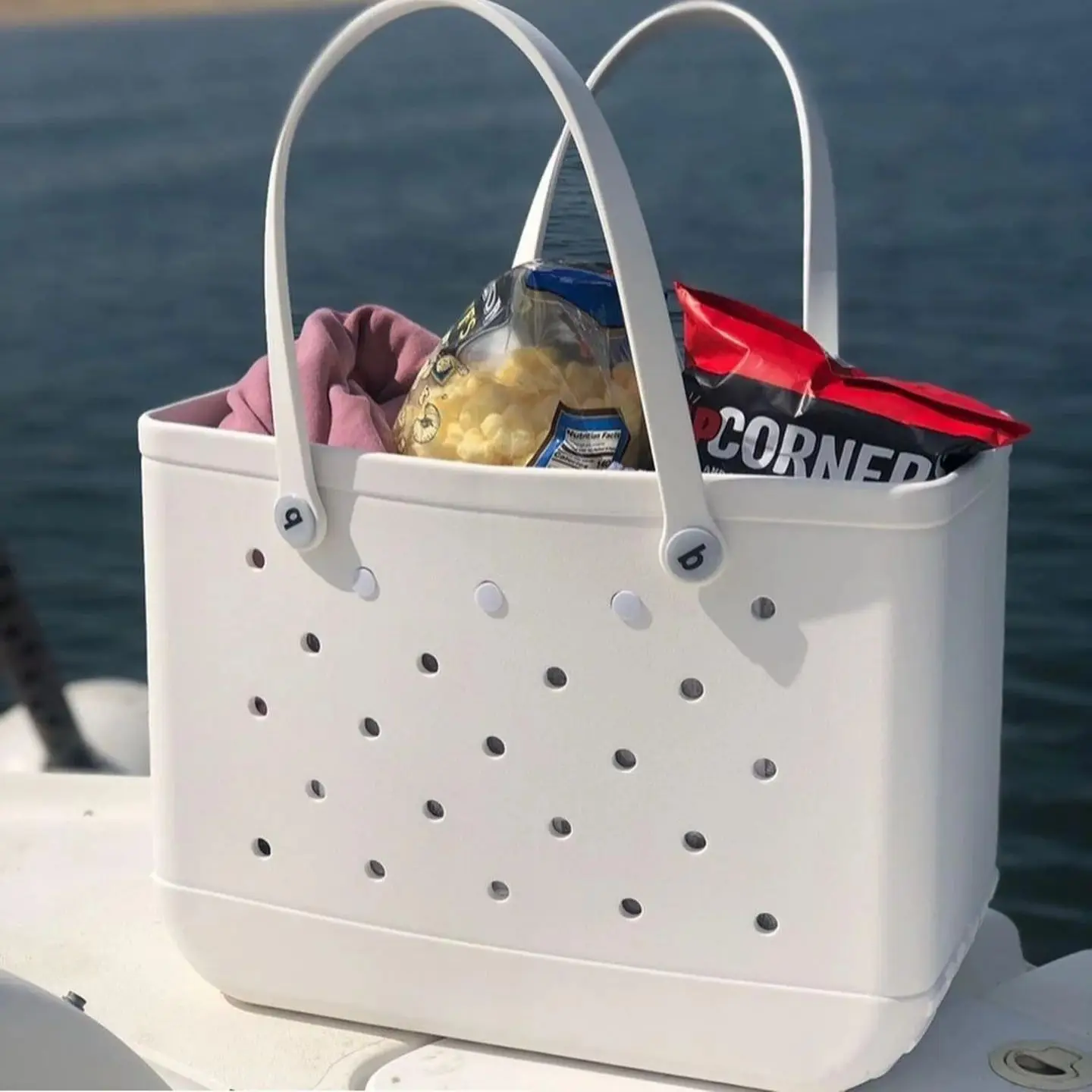Beach Bogg Bag Rubber Tote Bag Waterproof Travel Bag for Women Washable Tote Bag Handbag For Sports Beach Market Pool