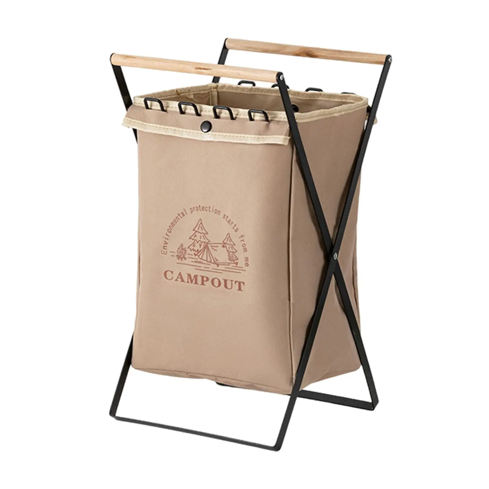 Portable Folding Bag Holder Stand Garbage Bag Holder Stand Iron Frame Convenient
