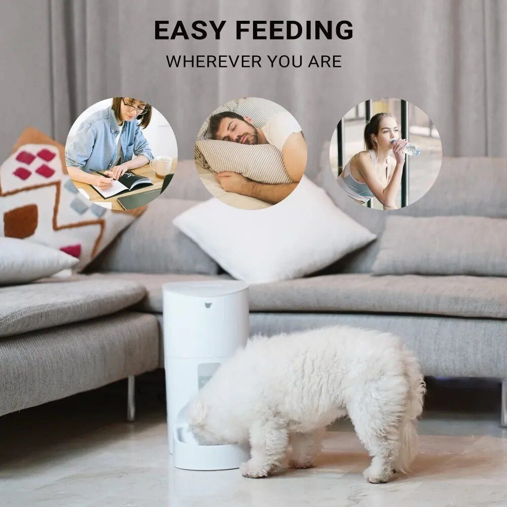 9L Smart Pet Feeder with Interactive App Control & Voice Recording 