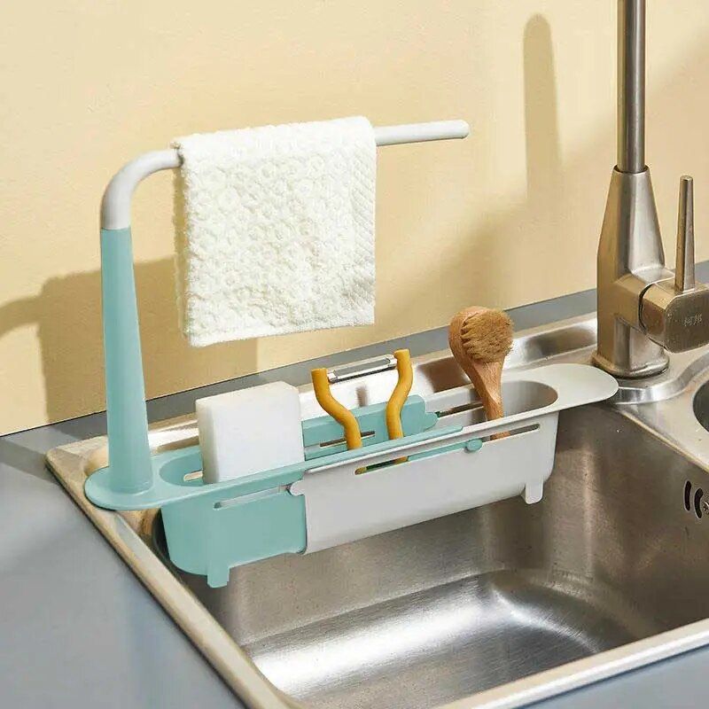 Adjustable & Expandable Sink Organizer Rack 