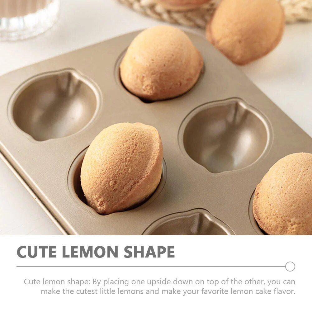 Charming Lemon Shaped Non-Stick Baking Sheet & Cupcake Mold 