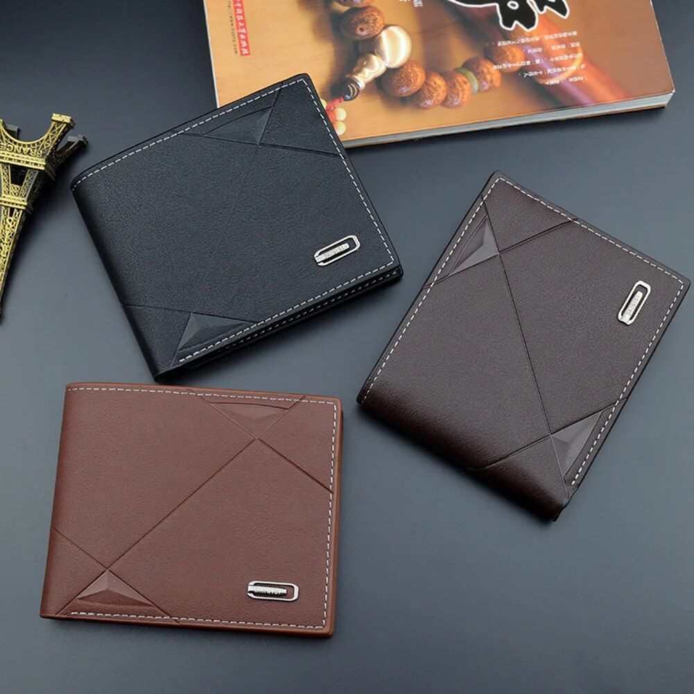 Compact Elegance: Women's Faux Leather Bifold Wallet with Multi-Card Slots 