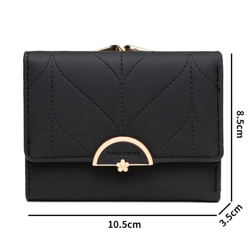 Compact Multifunctional Women's Wallet with Coin Pocket and Card Holder 