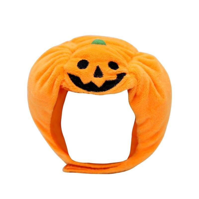 Corduroy Pumpkin Halloween Hat for Cats & Dogs 