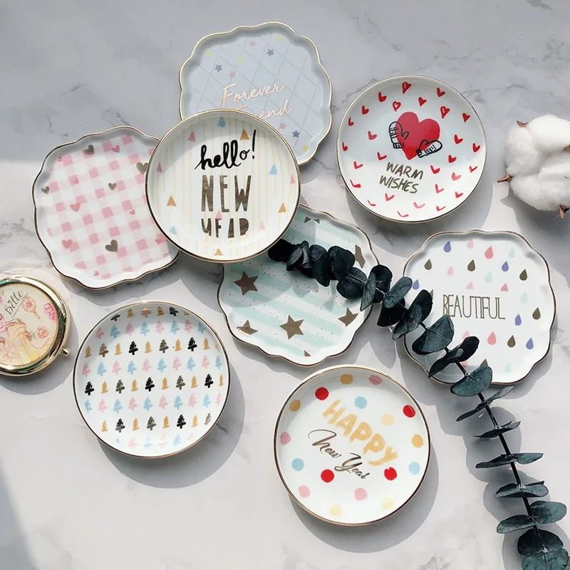 Creative Nordic Ceramic Jewelry Dish 