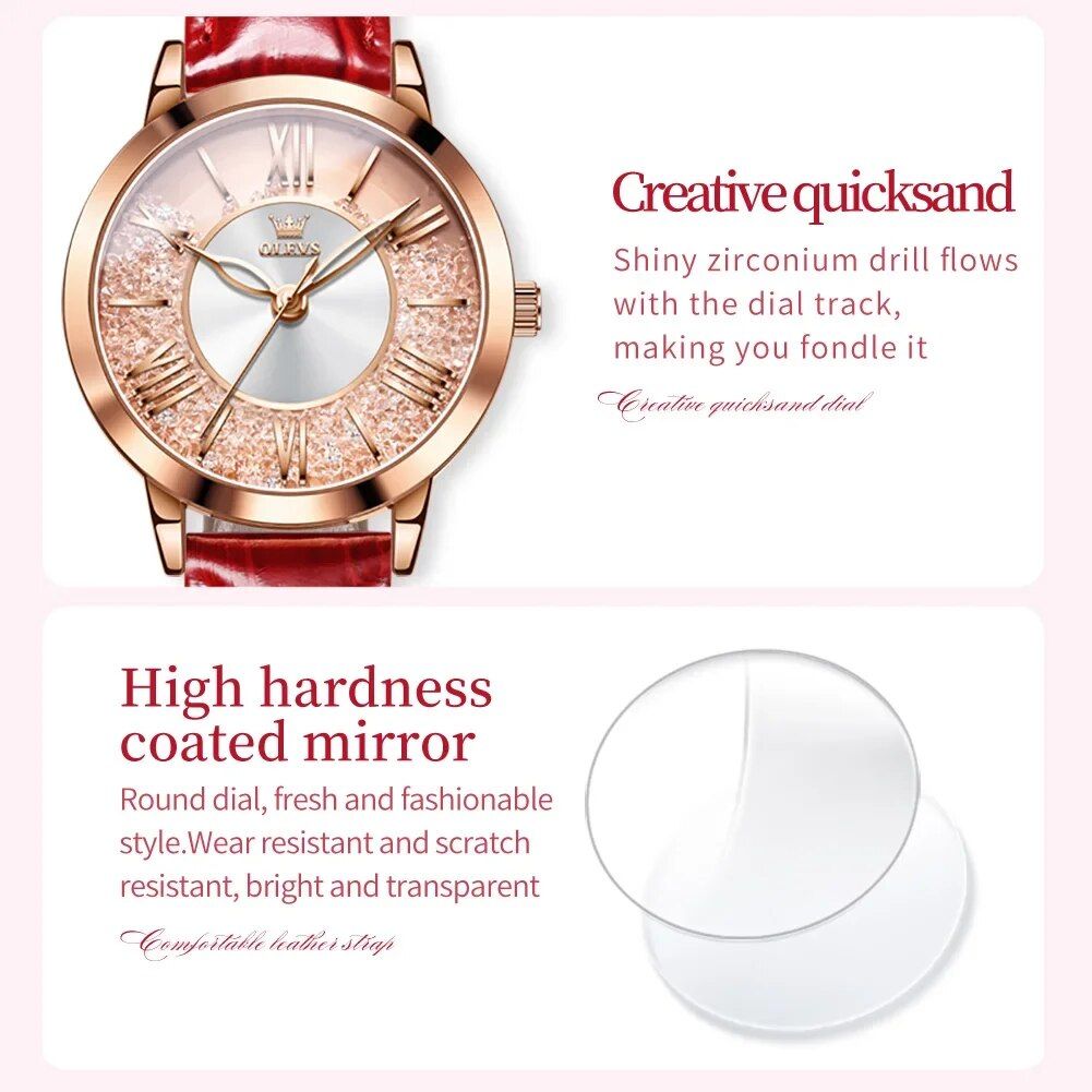 High-Quality Waterproof Quartz Women's Wristwatch 