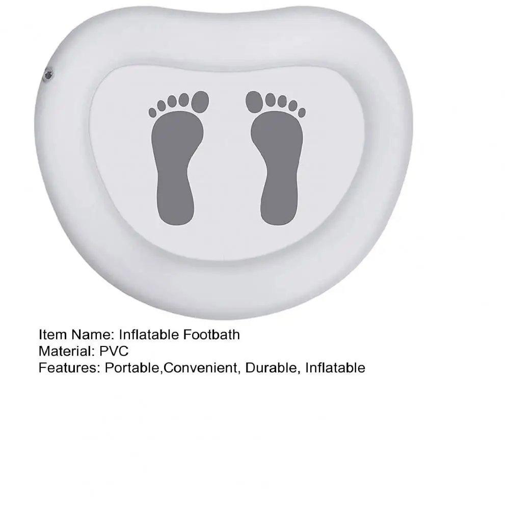 Inflatable Foot Basin Portable Foot Soaking Bath Basin Convenient Inflatable Foot Tub for Pool Beach Camping
