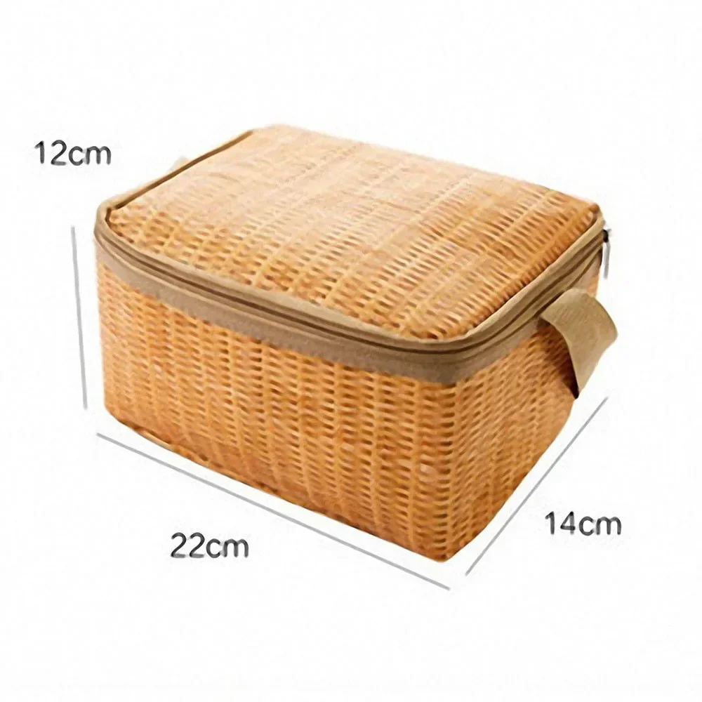Portable Outdoor Picnic Bag Waterproof Tableware Insulated Thermal Cooler Food Container Basket for Camping Picnic Picnic Basket 