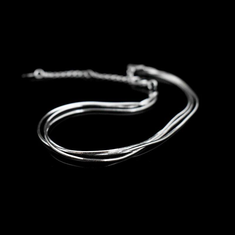 Sterling Silver Multilayer Anklet - Fashionable Foot Chain Bracelet for Beach & Casual Wear 