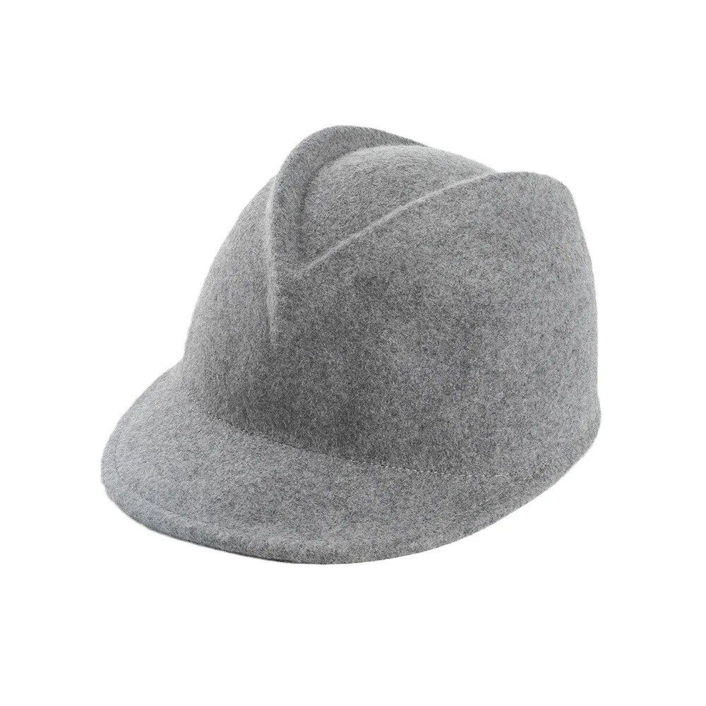 Women's Wool Visor Hat, Casual & Warm Outdoor Accessory Color: Gray Size: M (56-58cm) 