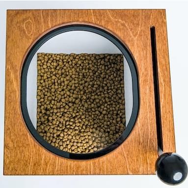 Wooden Large-Capacity Pet Food Storage and Feeding Station 